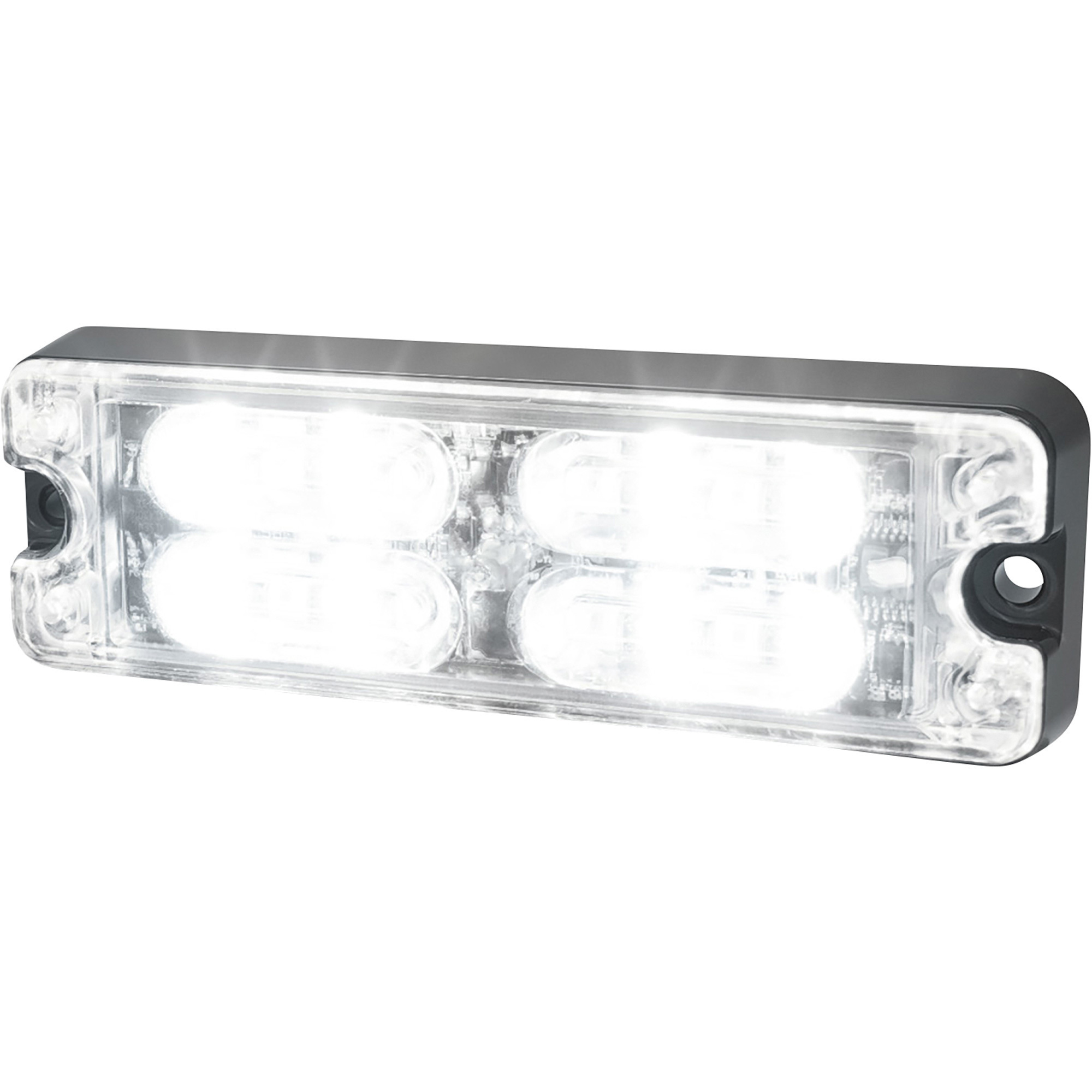 ECCO LED Rectangular Clear Warning Light, 3.3in. x 1.1in. x .5in., Model# ED3511W